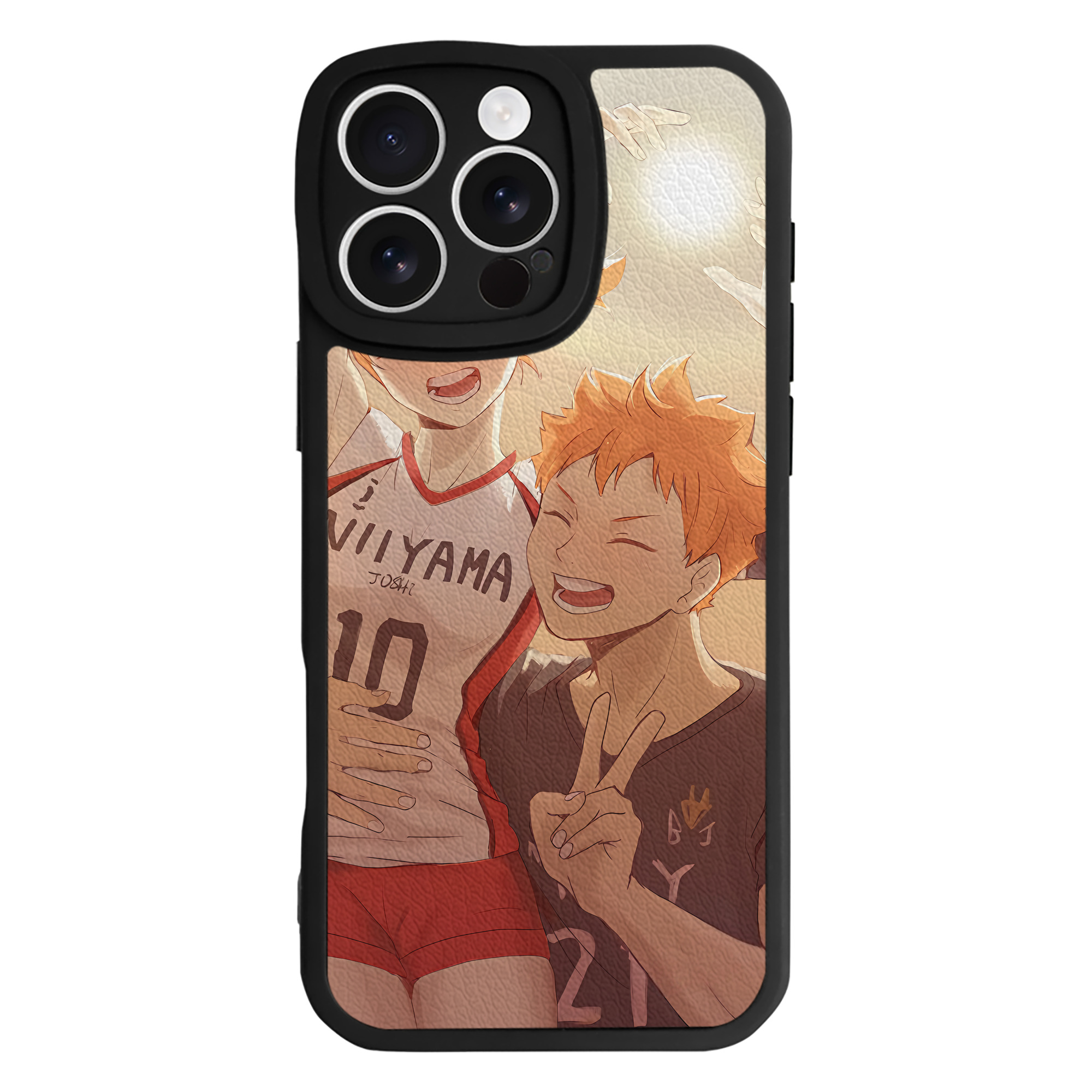 （画像用） ハイキュー!! Haikyu!! 【iPhone 16シリーズ対応】シリコンスマホケース（レザー調） 材質：シリコン